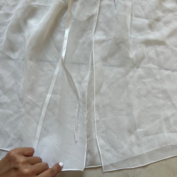 Frederick’s Of Hollywood White Lace Halter Chemise Size S - Picture 4 of 6